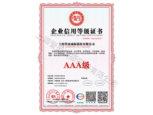 企业信用等级证书